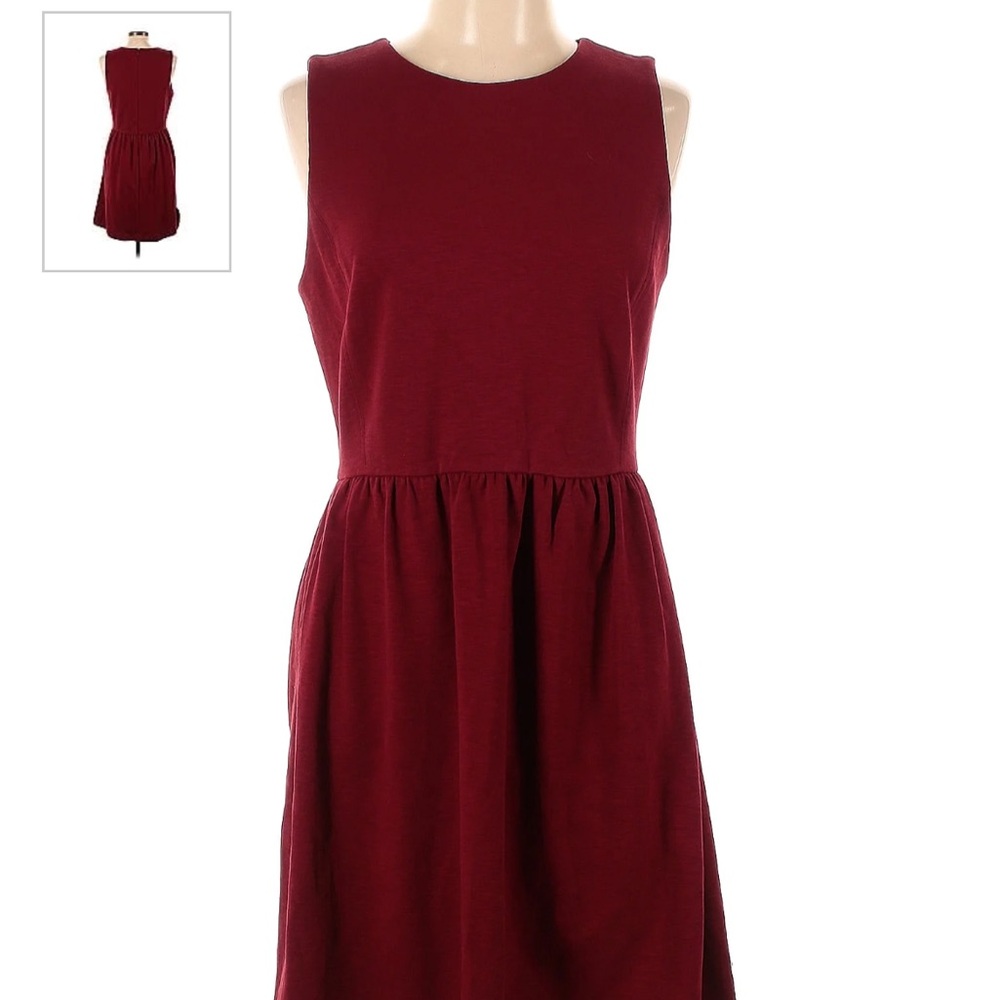 J. Crew Maroon Dress with Pockets!